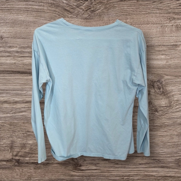 ⭐️La Vie En Rose Light Blue Long Sleeve Tee Size Small - Picture 2 of 5